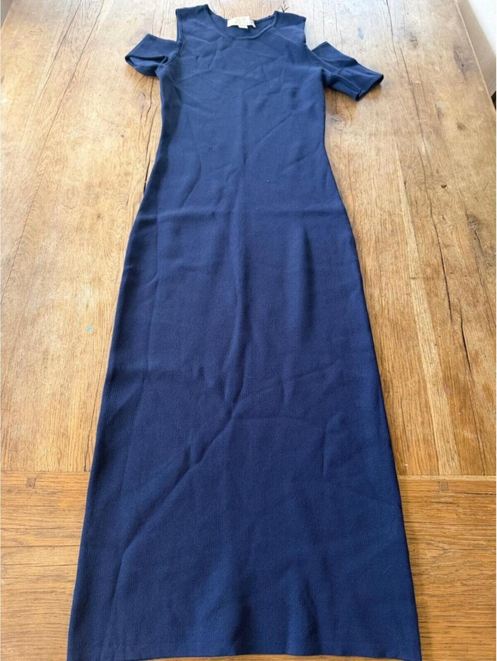 Michael Kors Stretch Viscose Peekaboo Midi Dress Size Small
